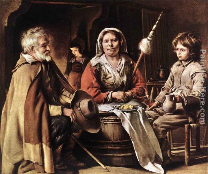 Peasant Interior painting - Louis Le Nain Peasant Interior art painting